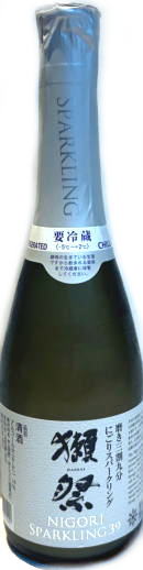 獺祭　純米大吟醸 磨き三割九分　にごりスパークリング　(360ml)