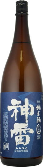 神雷　青ラベル純米酒　(1.8L)